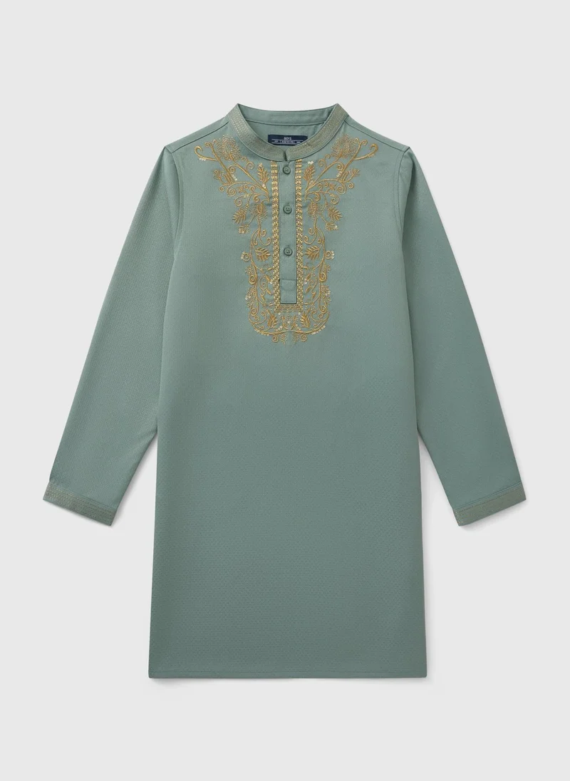 Matalan Boys Sage Kurta Shirt